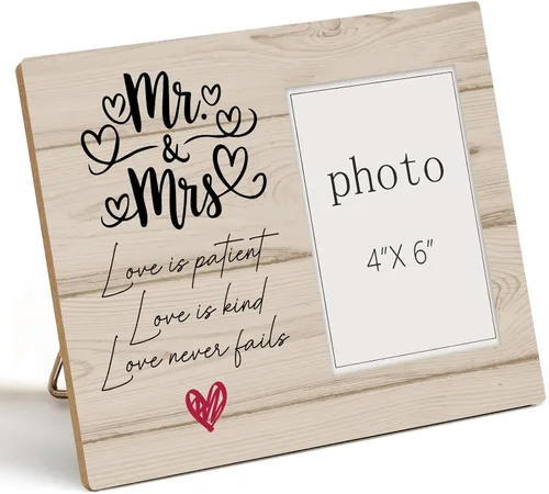 Miniatura 14 de I Love You Most Gifts - Marco de fotos de madera con corazones para él, su cumpleaños, aniversario, Navidad, regalo sentimental "I Love You