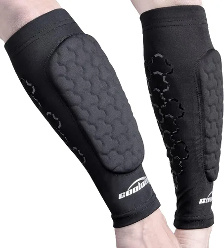 COOLOMG Almohadilla de antebrazo de fútbol con agarres de palo acolchada para antebrazo para adultos y jóvenes