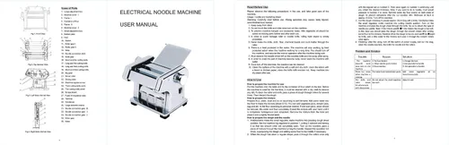 Miniatura 8 de Máquina para hacer pastas para hacer masas de masa masa para hacer fideos para hacer pastas, máquina de corte de fideos para espaguetis, fettuccini