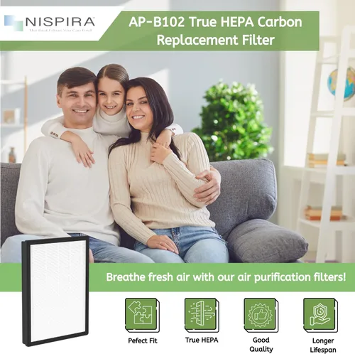 Miniatura 4 de Nispira Filtro HEPA verdadero AP450F compatible con el purificador de aire Envion Allergy Pro AP450. 1 paquete