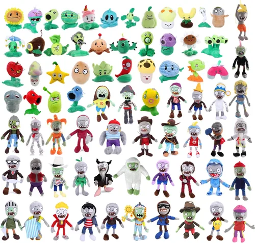 Miniatura 8 de JHESAO 7 "Pea Plants and Zombies Peashooter Plush Toys Threepeater PVZ Plush 1 2 Stuffed Soft Doll Three Heads Ice Pea Toy New
