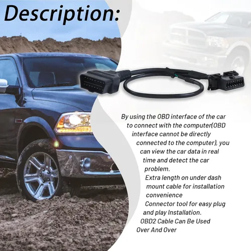 Miniatura 3 de Cable de derivación de puerta de enlace de seguridad, adaptador de herramienta de diagnóstico, cable conector compatible con Dodge Cummins RAM 1500