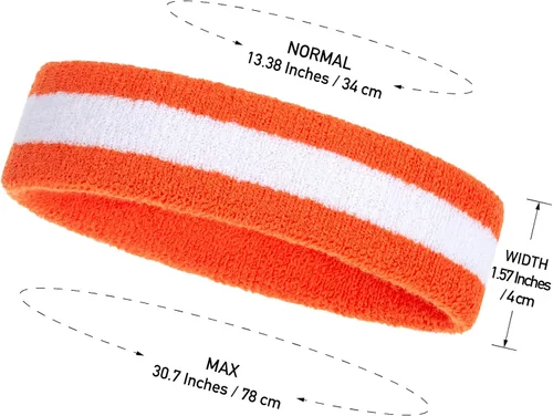 Miniatura 88 de ONUPGO Juego de bandas para el sudor para niños pequeños, banda atlética de algodón para el sudor para niños, jóvenes y bebés