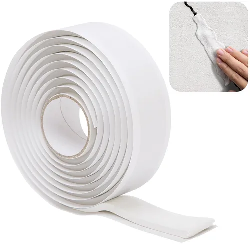 Masilla de silicona moldeable de 79 x 1 pulgadas, cinta de masilla de sello de butilo impermeable de 0.197 in de grosor, cinta aislante blanca para