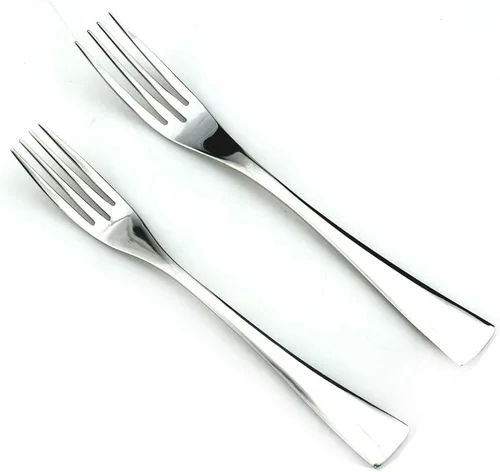 Miniatura 4 de JASHII Juego de cubiertos de acero inoxidable 18/10 de 20 piezas de plata pulida con espejo, cuchillo de cena, tenedor de ensalada, cuchara