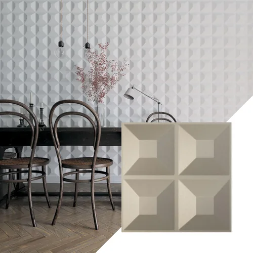 Miniatura 52 de Ekena Millwork Swindon EnduraWall Panel decorativo de pared 3D de 11 7/8 pulgadas de ancho x 11 7/8 pulgadas de alto, fiebre del oro