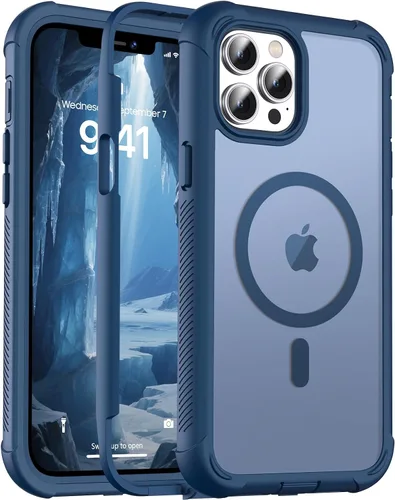 Miniatura 165 de jaroco - Funda magnética compatible con MagSafe para iPhone 11 de 6.1 pulgadas; protección de grado militar contra caídas, de doble capa