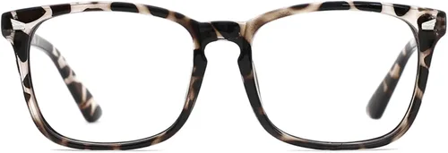 Miniatura 12 de TIJN Lentes de bloqueo de luz azul para mujeres y hombres, marco transparente cuadrado, anteojos nerd anti luz azul, gafas para pantalla