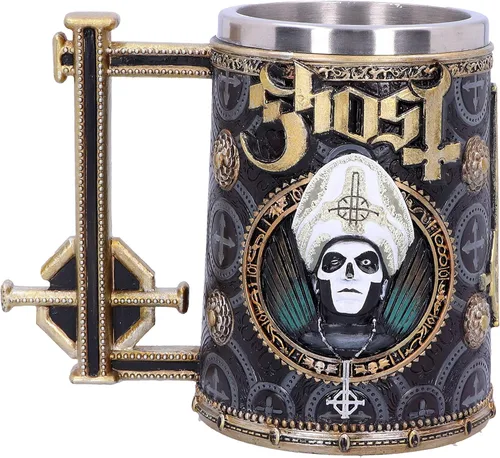 Miniatura 3 de Nemesis Now Iron Tankard Merchandise Ghost Papa Emérito Iii Meliora Oro