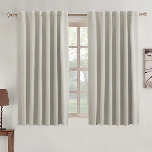 Miniatura 28 de Turquoize Cortinas Opacas para Tratamiento de Ventana con Trabillas Traseras para Sala de Estar/Dormitorio, Tratamientos de Ventana con Aislamiento