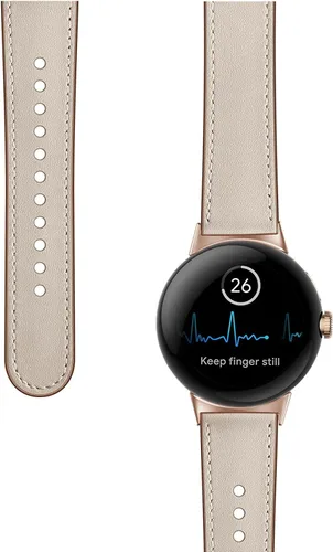 Miniatura 3 de Correa de cuero compatible con Google Pixel Watch, correa de repuesto, transpirable, para Google Pixel Watch, accesorios para reloj inteligente