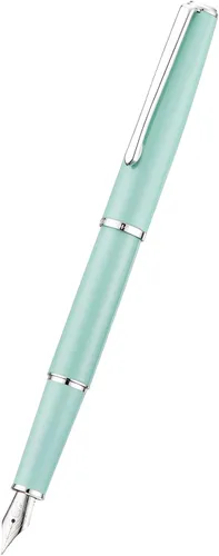 Miniatura 3 de Hongdian 920S - Pluma estilográfica de metal verde, pluma clásica de punta M iridio con convertidor de tinta