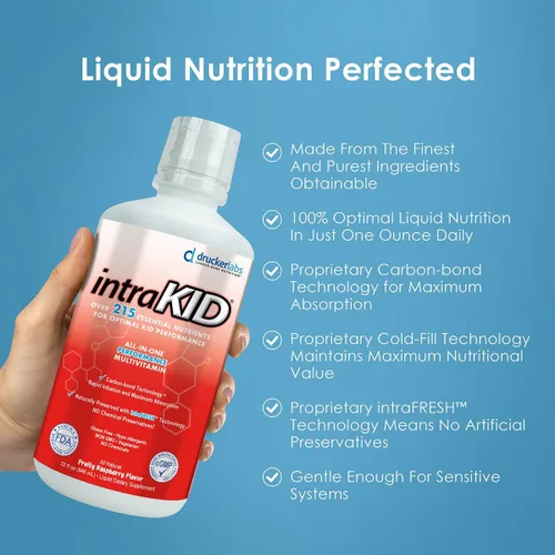 Miniatura 3 de Drucker Labs - Multivitamínico líquido orgánico para niños, apoyo inmunológico, sin OMG, sin lácteos, sin gluten, magnesio, vitamina A, C, E, zinc