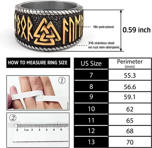 Miniatura 5 de BAVIPOWER Colgante de cabeza de lobo vikingo, cadena de quilla de acero inoxidable, collar nórdico, potente joyería pagana para hombres y mujeres
