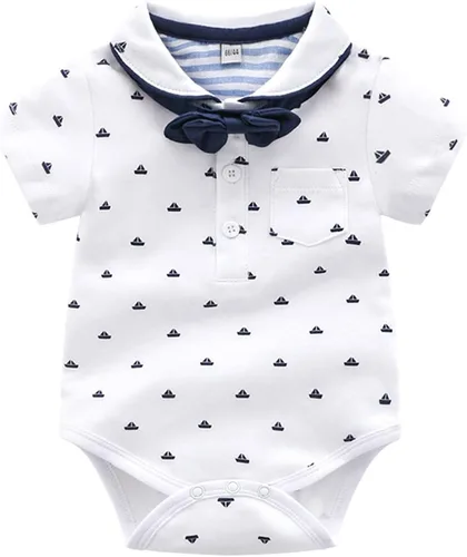 Miniatura 2 de Conjunto de pantalones cortos azules para bebé, trajes formales para bebés