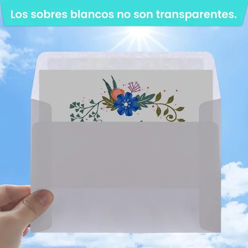 Miniatura 4 de Joyberg 70 paquetes de sobres A4, blancos, 4x6 foto, autosellables para invitaciones, bodas, baby shower, fotos, postales, tarjetas de felicitación