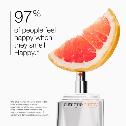 Miniatura 3 de Clinique Happy Eau de Parfum Spray Notas de pomelo, bergamota, flor de boda hawaiana + mimosa de primavera Perfumes para mujer