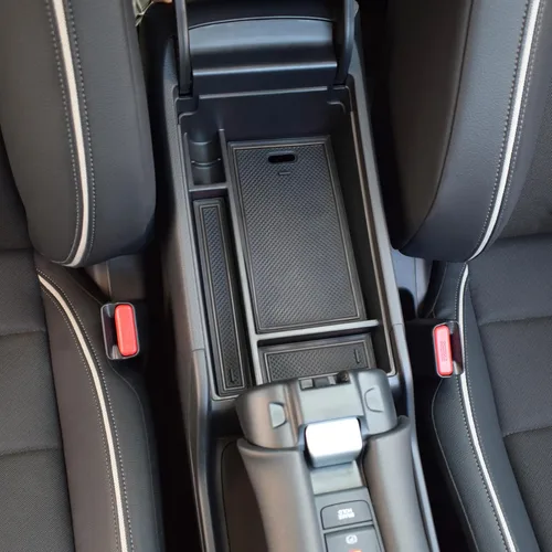 Miniatura 8 de TACORBO - Organizador de consola central compatible con accesorios Honda HRV 2023 2024 2025 2026, caja de almacenamiento secundaria