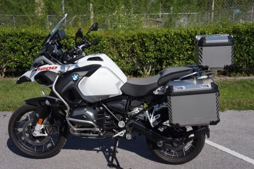 Miniatura 2 de gs000251 - Calcomanías reflectantes para motocicleta BMW GS Adventure Touratech alforjas y maletín superior, color negro reflectante