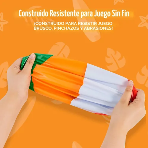 Miniatura 4 de JOYIN Paquete de 4 pelotas de playa de 20 pulgadas – Pelota de playa grande arcoíris inflable juguetes de piscina para decoración de suministros