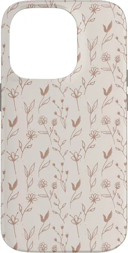 Miniatura 17 de Beige Tan Wildflower Floral Minimal Flower Boho Case for iPhone 17