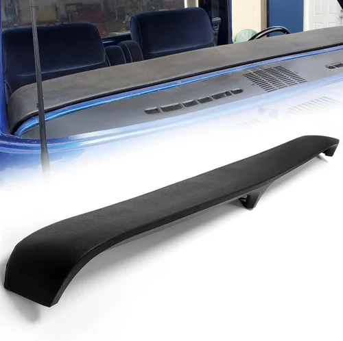 HECASA Funda Negra para Salpicadero Funda para Tablero Compatible con Ford F100 F150 F250 F350 Bronco 1973-1979 Reemplazo de Almohadilla de Tablero