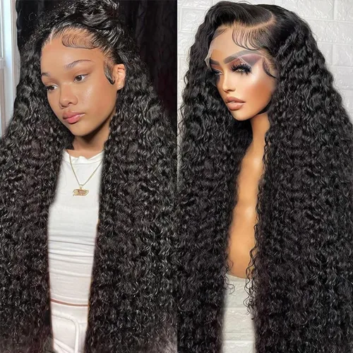 Miniatura 26 de Pelucas cortas de 10 pulgadas estilo Bob 13x4 con ondas profundas, peluca de pelo humano estilo Bob con encaje frontal HD de 200% de densidad