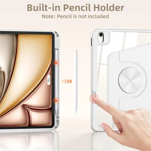 Miniatura 3 de Wenlaty Funda para iPad Air de 11 pulgadas (M3/M2) y funda Air de 5ª/4ª generación de 10.9 pulgadas, para iPad Pro de 11 pulgadas 4/3/2/1 Blanco