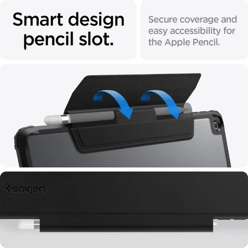 Miniatura 9 de Spigen Funda para iPad 10.2, iPad de 9ª/8ª/7ª generación (2021/2020/2019), Ultra Hybrid Pro con parte trasera transparente y soporte para lápices