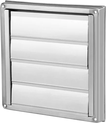 Miniatura 5 de FTVOGUE Cubierta de ventilación al aire libre del secador, aletas móviles del respiradero del secador de la rejilla del acero inoxidable