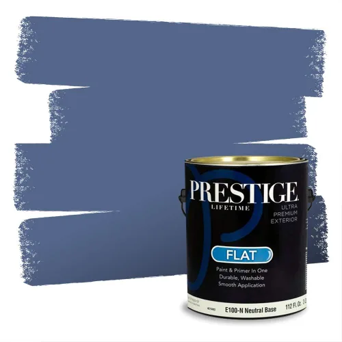 Miniatura 359 de Pintura Exterior + imprimación PRESTIGE, todo-en-uno, 1 galón, acabado mate, color comparable al Valspar* Royal Gray* VS151-Gris real