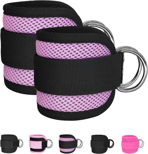 Miniatura 12 de Correas de Tobillo de Fitness para Máquina de Cable, Kickbacks Ejercicios de Glúteos, Ejercicios de Parte Inferior del Cuerpo, Correas Ajustables