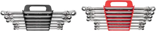 Miniatura 9 de TEKTON WRB96000 - Juego de llaves de extremo de caja de trinquete de 12 puntos, cabezal flexible largo, 6 piezas (1/4-13/16 pulgadas) WRB96000