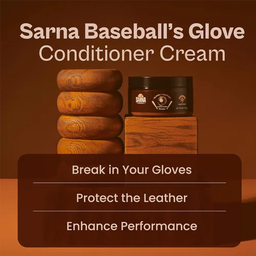 Miniatura 3 de SARNA BASEBALL Glove Leather Conditioner - Use on Baseball Gloves, Softball Gloves, and Other Leather Sports Equipment - Made in USA