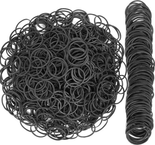AIWOQI Bandas de goma de tamaño #10, color negro, 760 unidades, banda de goma elástica tamaño 10 1 pulgadas, bandas de goma pequeñas para