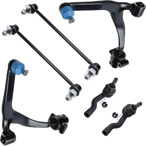 Miniatura 129 de Detroit Axle - Kit de extremo delantero para Chrysler 300 Dodge Charge Challenger 2011-2023, 2 brazos de control inferiores traseros 2 rótulas