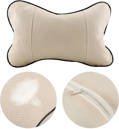 Miniatura 5 de FTVOGUE Almohada de cuello de coche suave asiento auto reposacabezas transpirable cojín de apoyo (01)