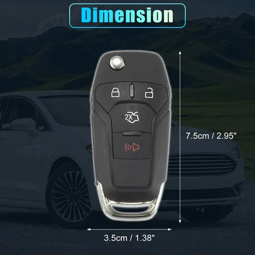 Miniatura 6 de X AUTOHAUX 2 unids 315 MHz N5F-A08TAA reemplazo inteligente de proximidad sin llave llave remoto llavero para Ford Fusion 2013 2014 2015 2016 4