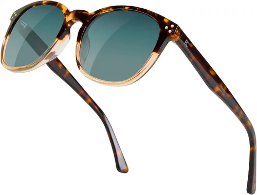 Miniatura 16 de Gafas de sol polarizadas para mujer con protección UV para mujer, a la moda, grandes sombras con marco de acetato BC2110