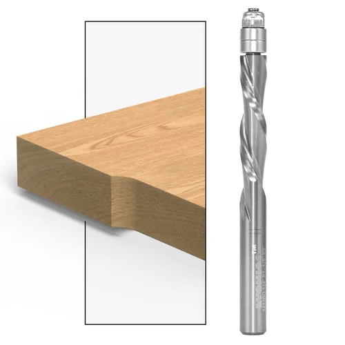 Miniatura 13 de YONICO Broca de carburo sólido para enrutador de corte empotrado en espiral de 1/4 pulgadas con corte superior de 1/4 pulgadas 14119