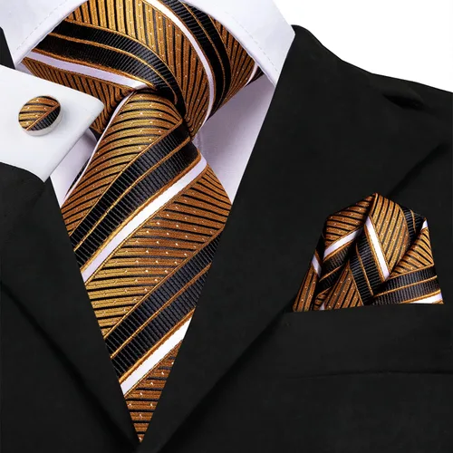 Miniatura 209 de Dubulle Corbata tejida de cachemira para hombre y gemelos de pañuelo para hombre, conjunto de gemelos para boda formal y negocios