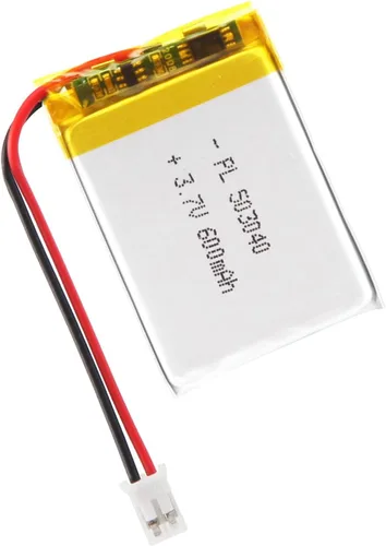 Miniatura 101 de 652030 Batería Lipo de 3.7V 350mAh 652030 Cargable Paquete de Batería de Polímero de Litio con Conector JST PH2.0mm para Dispositivo Electrónico