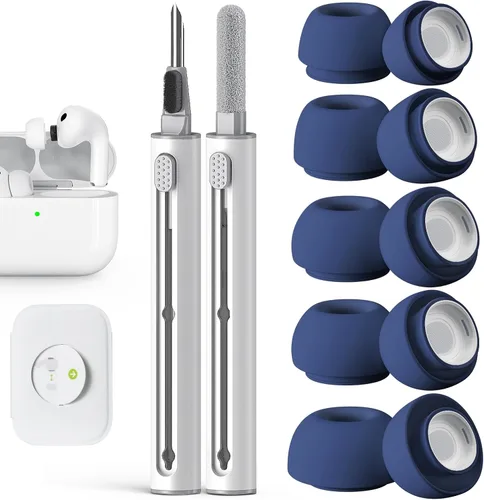 Miniatura 7 de Pohgelan Compatible con AirPods Pro de 2ª/1ª Generación Puntas de Repuesto para Auriculares, con Orificio de Reducción de Ruido y Pantalla