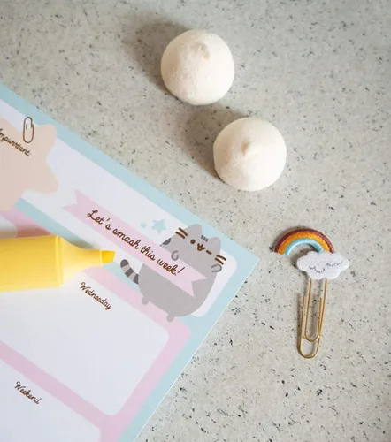 Miniatura 5 de Bloc de notas de lista de tareas pendientes Pusheen Calendario A3 Agenda diaria, semanal Bloc de agenda para TDAH 54 hojas arrancables de 3.17