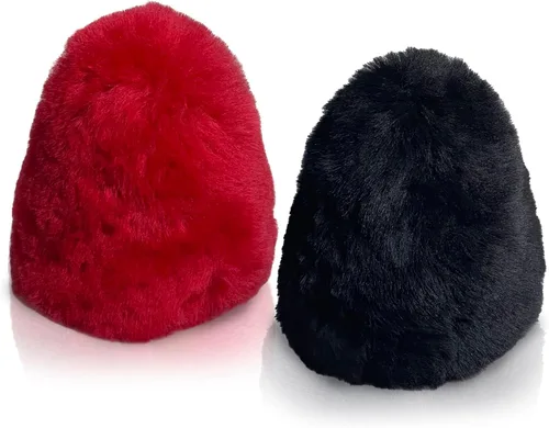Cubiertas medianas dobles 100% lana de cordero para pulidores de zapatos de 2.5 pulgadas de diámetro x 3.5 pulgadas de alto - TruePower, Sunpentown
