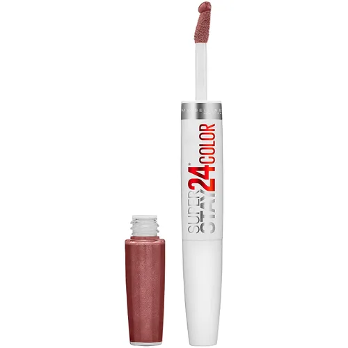 Miniatura 59 de Maybelline Super Stay 24, lápiz labial líquido de maquillaje de 2 pasos, color altamente pigmentado de larga duración con bálsamo hidratante, Merlot