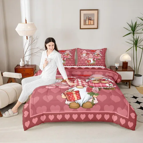 Miniatura 13 de Manfei Juego de edredón con siluetas de unicornio, tamaño King, juego de ropa de cama romántica de cielo estrellado y galaxia, decoración de Navidad