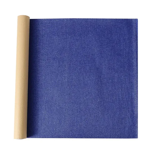 Miniatura 9 de SANSAM Parche autoadhesivo de tela de reparación de lino, rollo de 17.2 x 60 pulgadas, cinta de reparación de tela para sofás, sofá, ropa, álbumes