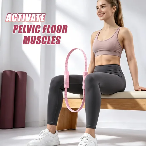 Miniatura 3 de ALongSong Kit de pilates para mujer, anillo de pilates de silicona de 13.7 pulgadas con 5 bandas de resistencia, 1 pelota de yoga, 1 bloque de yoga