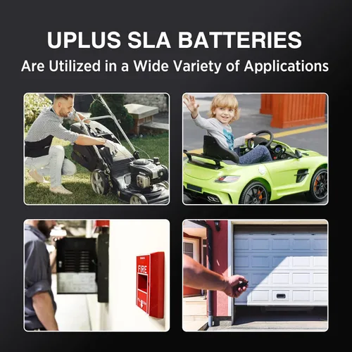 Miniatura 6 de Uplus - Batería recargable de plomo ácido sellada de 12 V 5 Ah - DJW12-5.0T reemplaza la batería de alarma doméstica compatible con terminales F1 F2